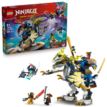 Jucarii copii si jocuri educative -  LEGO®  Ninjago - Robotul calaret de dragon al lui Rogue (71843), 584 piese