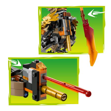 LEGO® Ninjago -  Robotul de misiune al lui Cole si dragonul Zane (71854), 364 piese [6]