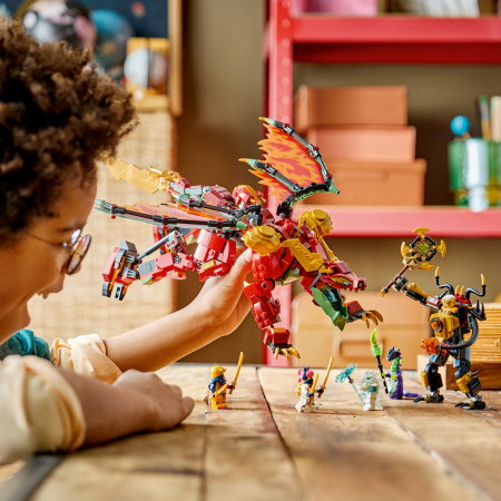 LEGO® Ninjago - Robotul dragon transformator al lui Wyldfyre (71868), 821 piese [3]