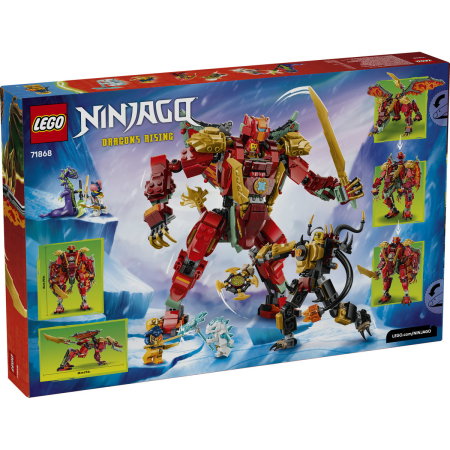 LEGO® Ninjago - Robotul dragon transformator al lui Wyldfyre (71868), 821 piese [2]