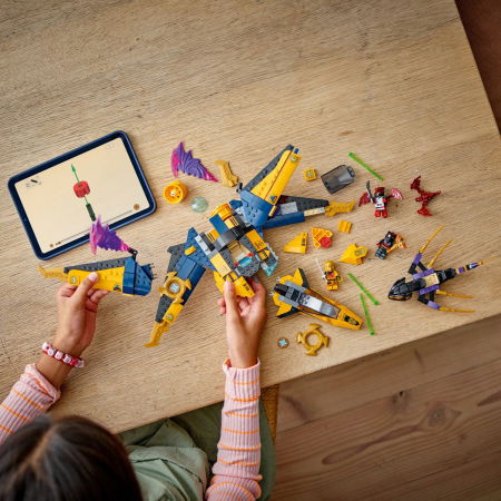  LEGO®  Ninjago - Superavionul cu reactie al lui Ras si Arin (71833), 510 piese [3]