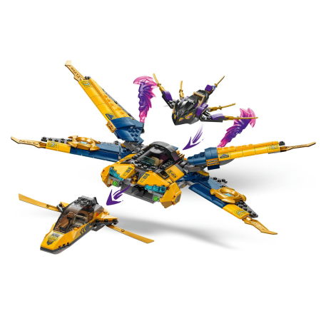  LEGO®  Ninjago - Superavionul cu reactie al lui Ras si Arin (71833), 510 piese [6]