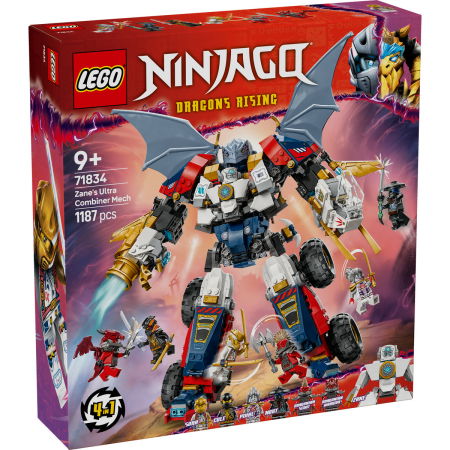 Jucarii copii si jocuri educative -  LEGO®  Ninjago - Ultrarobotul combinat al lui Zane (71834), 1187 piese