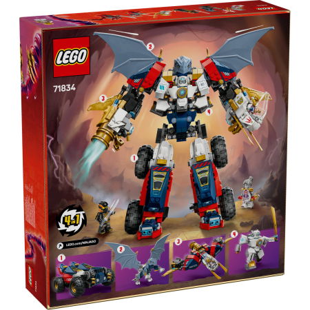  LEGO®  Ninjago - Ultrarobotul combinat al lui Zane (71834), 1187 piese [2]