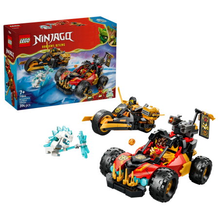LEGO - LEGO® Ninjago -  Vehiculele transformabile ale lui Kai si Cole (71864), 394 piese