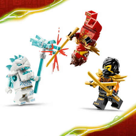 LEGO® Ninjago -  Vehiculele transformabile ale lui Kai si Cole (71864), 394 piese [4]