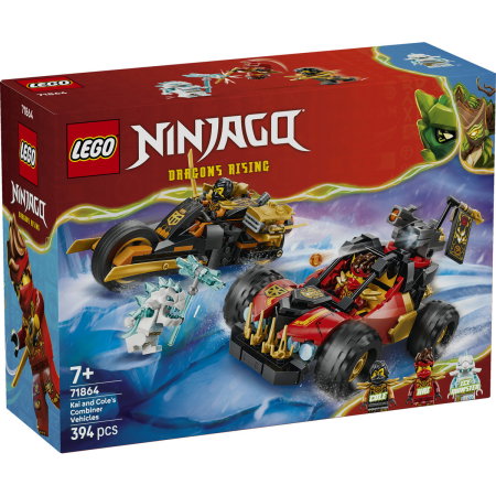 LEGO - LEGO® Ninjago -  Vehiculele transformabile ale lui Kai si Cole (71864), 394 piese