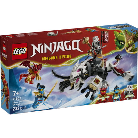 LEGO - LEGO® Ninjago -  Zilvar si monstrul dragon Grimtak (71863), 232 piese