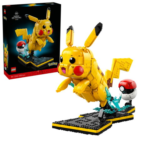 Jucarii copii si jocuri educative - LEGO® Pokemon - Pikachu si Poké Ball (72152), 2050 piese