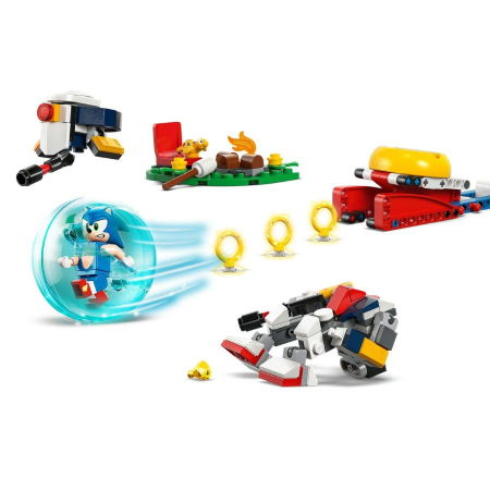 LEGO - LEGO® Sonic the Hedgehog -  Infruntare la focul de tabara al lui Sonic (77001), 177 piese