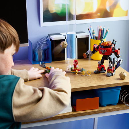 LEGO®  Sonic the Hedgehog - Knuckles vs. Dr. Eggman si robotul Egg Crusher (77005), 350 piese [4]