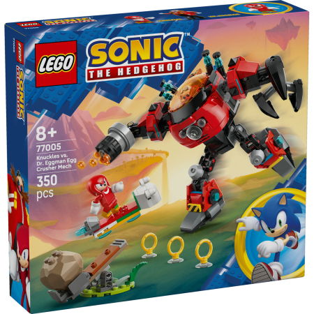 LEGO®  Sonic the Hedgehog - Knuckles vs. Dr. Eggman si robotul Egg Crusher (77005), 350 piese [1]