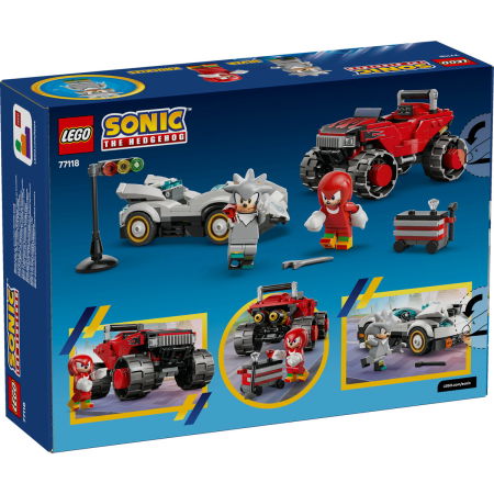 LEGO® Sonic the Hedgehog - Masina lui Silver vs Camionul gigant al lui Knuckles (77118), 378 piese [2]