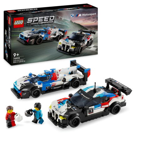 Jucarii copii si jocuri educative -  LEGO®  Speed Champions - BMW M4 GT3 si BMW M Hybrid V8 (76922), 676 piese