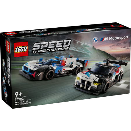 Jucarii copii si jocuri educative -  LEGO®  Speed Champions - BMW M4 GT3 si BMW M Hybrid V8 (76922), 676 piese
