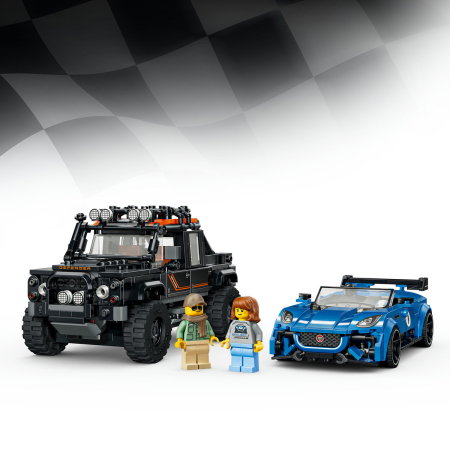 LEGO® Speed Champions - Jaguar Project 7 si Land Rover Defender (77264), 740 piese [4]