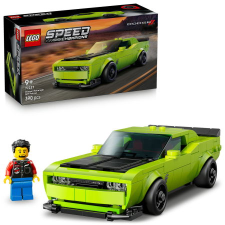 Jucarii copii si jocuri educative - LEGO®  Speed Champions - Masina sport Dodge Challenger SRT Hellcat (77237), 390 piese