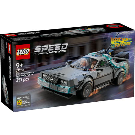 LEGO - LEGO® Speed Champions -  Masina timpului din inapoi in viitor (77256), 357 piese