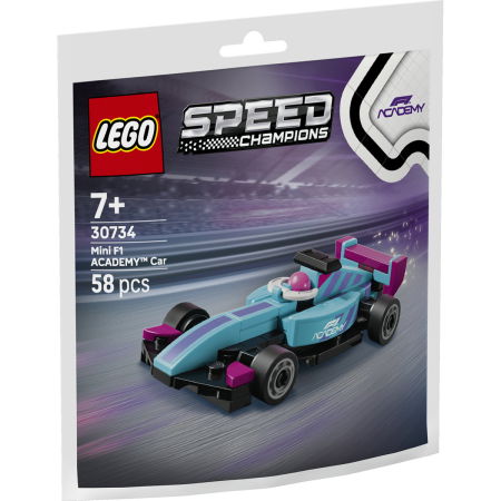 Jucarii copii si jocuri educative - LEGO® Speed Champions - Minimasina F1 ACADEMY (30734), 58 piese
