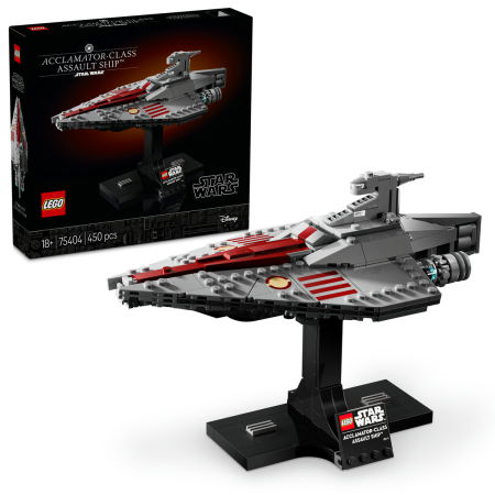 Jucarii copii si jocuri educative -  LEGO®  Star Wars - ACCLAMATOR-CLASS ASSAULT SHIP™ (75404), 450 piese