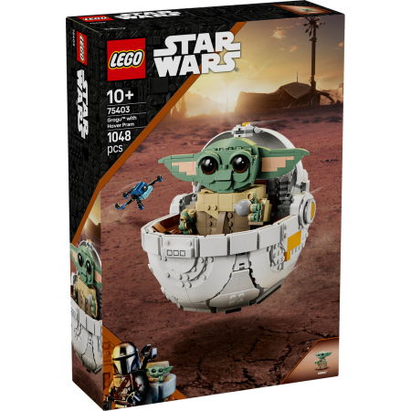 Jucarii copii si jocuri educative -  LEGO®  Star Wars - Grogu™ cu landoul planor (75403), 1048 piese