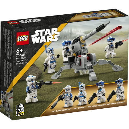 LEGO - LEGO® Star Wars - Pachet de lupta Clone Troopers divizia 501 (75345), 119 piese