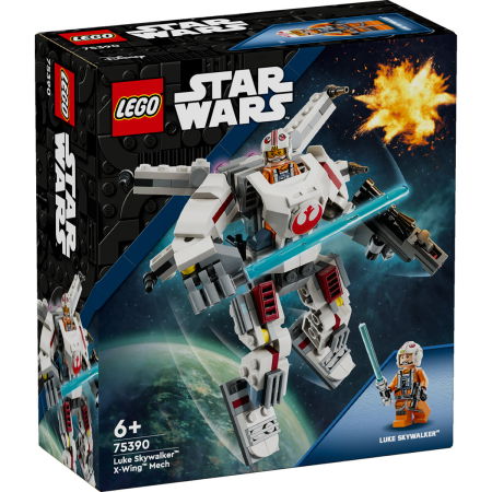 Jucarii copii si jocuri educative -  LEGO®  Star Wars - Robotul X-Wing™ al lui Luke Skywalker™ (75390), 195 piese