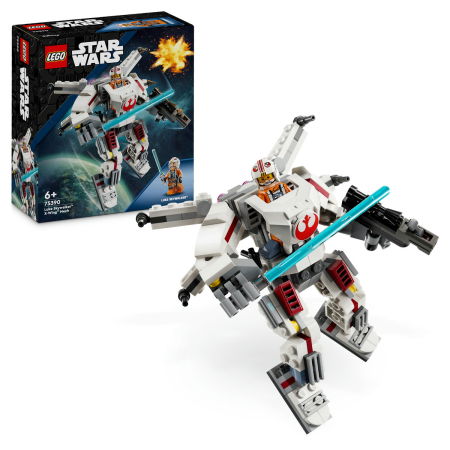 Jucarii copii si jocuri educative -  LEGO®  Star Wars - Robotul X-Wing™ al lui Luke Skywalker™ (75390), 195 piese