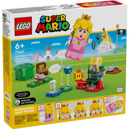 Jucarii copii si jocuri educative -  LEGO®  Super Mario - Aventuri cu LEGO®  Peach™ interactiva (71441), 208 piese