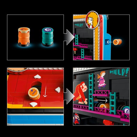 LEGO® Super Mario - Joc arcade Donkey Kong (72051), 1367 piese [9]