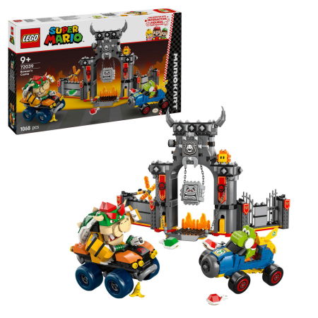LEGO - LEGO®  Super Mario - Mario Kart – Castelul lui Bowser (72039), 1068 piese
