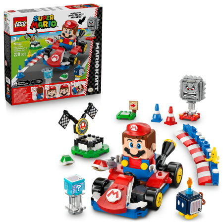 LEGO - LEGO®  Super Mario - Mario Kart – LEGO®  Mario interactiv si Standard Kart (72043), 278 piese