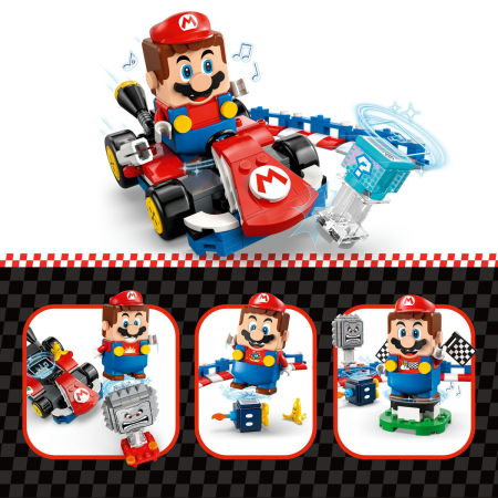 LEGO®  Super Mario - Mario Kart – LEGO®  Mario interactiv si Standard Kart (72043), 278 piese [8]