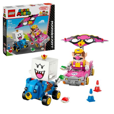 LEGO - LEGO®  Super Mario - Mario Kart – Wario si King Boo (72038), 512 piese