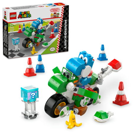 Jucarii copii si jocuri educative -  LEGO®  Super Mario - Mario Kart™ – Yoshi Bike (72031), 133 piese