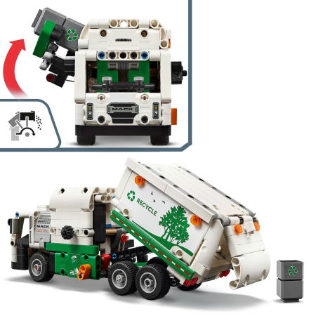  LEGO®  Technic - Camion de gunoi Mack LR Electric (42167), 503 piese [7]