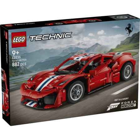 LEGO - LEGO® Technic - Masina Ferrari 488 PISTA (42235), 882 piese