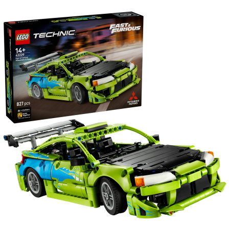 Jucarii copii si jocuri educative - LEGO® Technic - Masina Mitsubishi Eclipse din Fast and Furious (42229), 827 piese