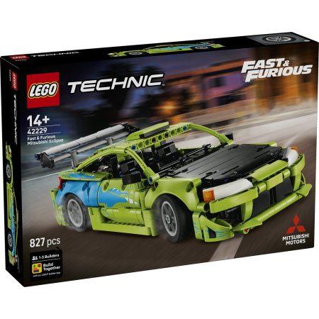 Jucarii copii si jocuri educative - LEGO® Technic - Masina Mitsubishi Eclipse din Fast and Furious (42229), 827 piese