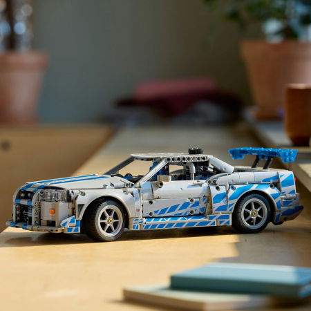LEGO® Technic - Masina Nissan Skyline GT-R (R34) din Mai furios, mai iute (42210), 1410 piese [5]