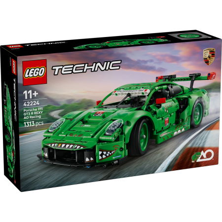 LEGO - LEGO® Technic - Masina Porsche 911 GT3 R REXY AO Racing (42224), 1313 piese