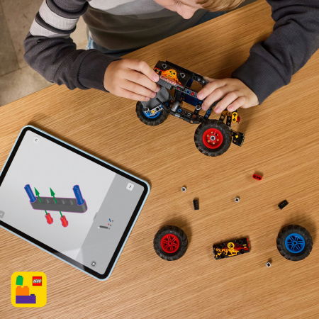 LEGO® Technic -  Monster Jam™ Grave Digger™ Foc si gheata (42219), 263 piese [4]