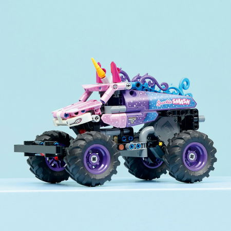 LEGO® Technic -  Monster Jam™ Sparkle Smash™ cu motor cu arc (42220), 243 piese [4]