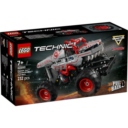 Jucarii copii si jocuri educative -  LEGO®  Technic - Monster Jam™ ThunderROARus™ Pull-Back (42200), 232 piese