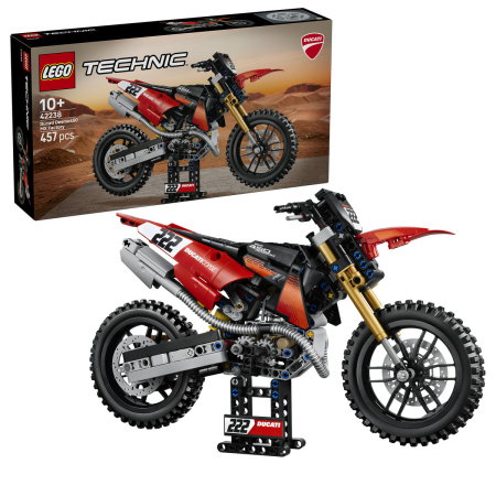 LEGO - LEGO® Technic - Motocicleta Ducati Desmo450 MX, versiunea de uzina (42238), 457 piese