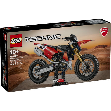 LEGO - LEGO® Technic - Motocicleta Ducati Desmo450 MX, versiunea de uzina (42238), 457 piese