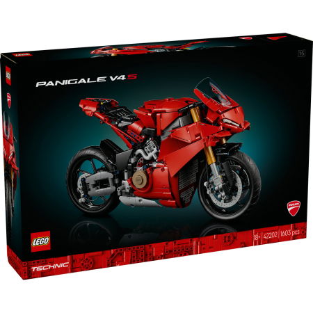 Jucarii copii si jocuri educative -  LEGO®  Technic - Motocicleta Ducati Panigale V4 S (42202), 1603 piese