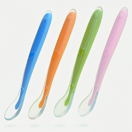 Lingurita flexibila, silicon, bebelusi, Empria, Albastru [8]