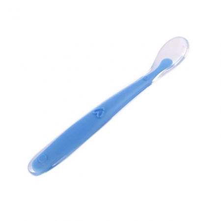 Lingurita flexibila, silicon, bebelusi, Empria, Albastru [5]