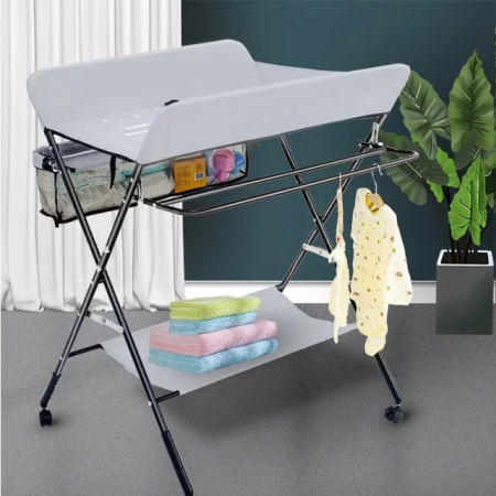 PRODUS RESIGILAT - Masa de infasat bebe, Empria, multifunctionala, pliabila, 2 cosuri depozitare, 77x62 cm [17]